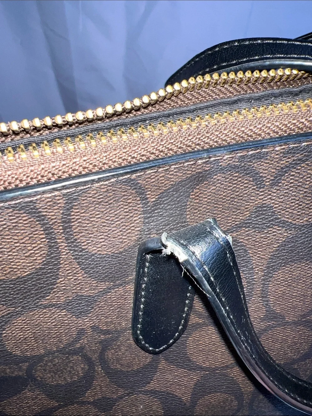 Coach 2020 Zip Top Tote Signature Canvas